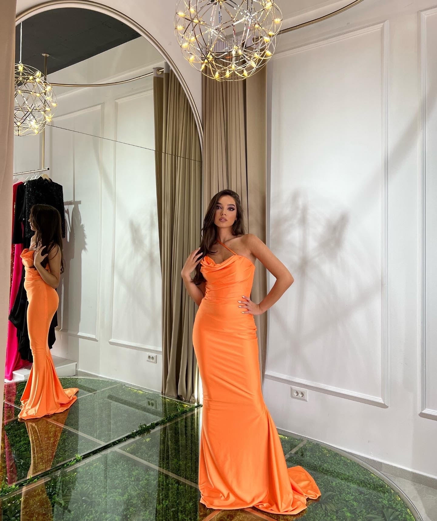 Simple Orange Dress