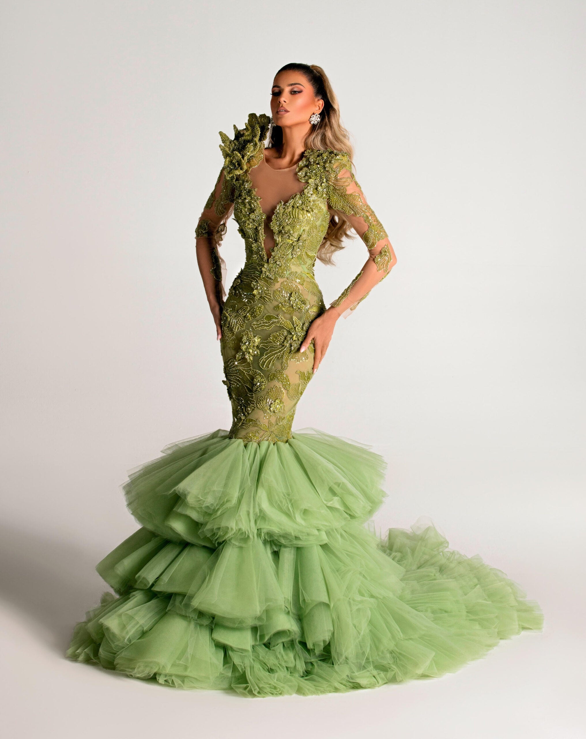 Green Tulle Dress