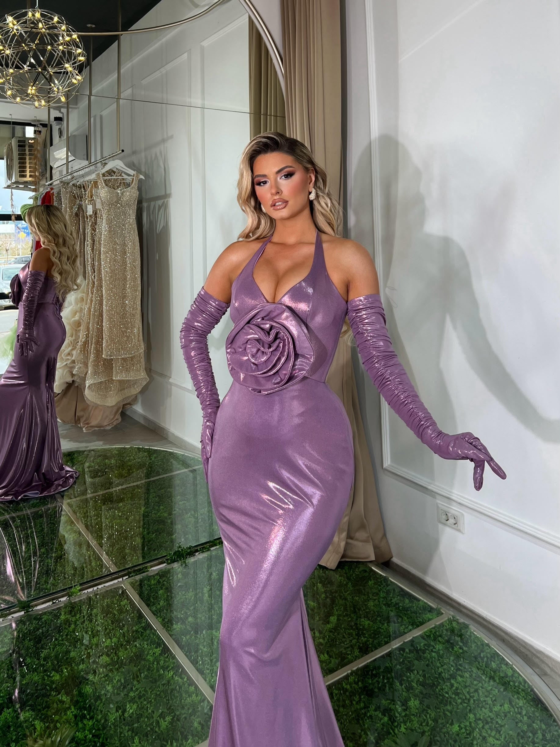 Purple Dress With Bow