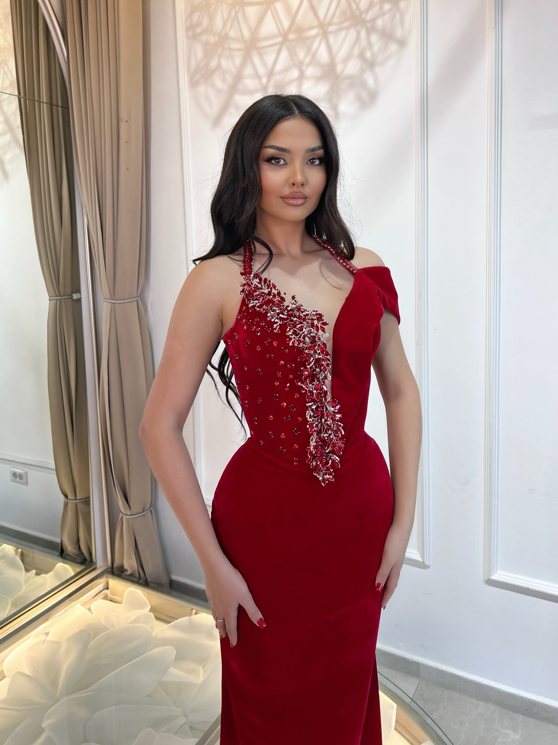 Red Detailed Dress