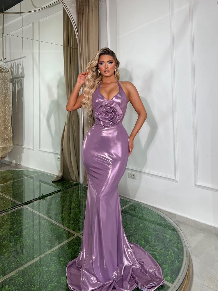 Elegant purple Dress
