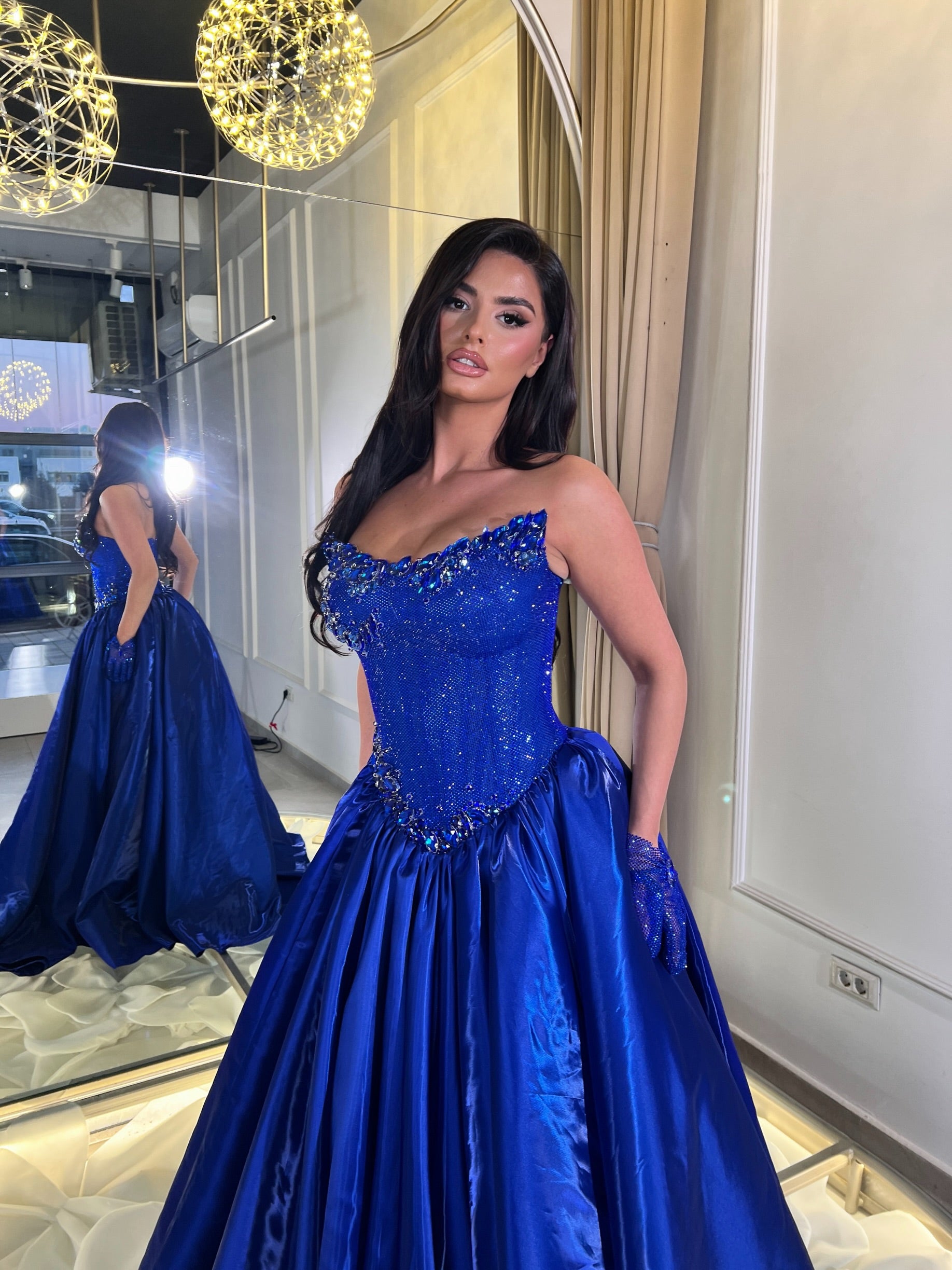 Aurelia Royal Blue Gown