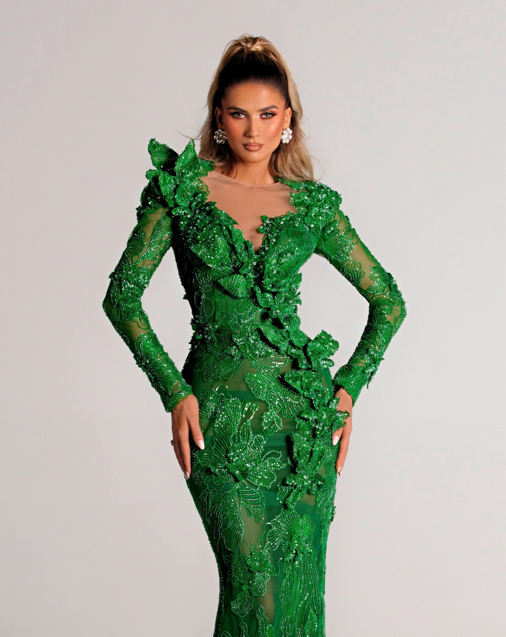 Floral Evening Dress