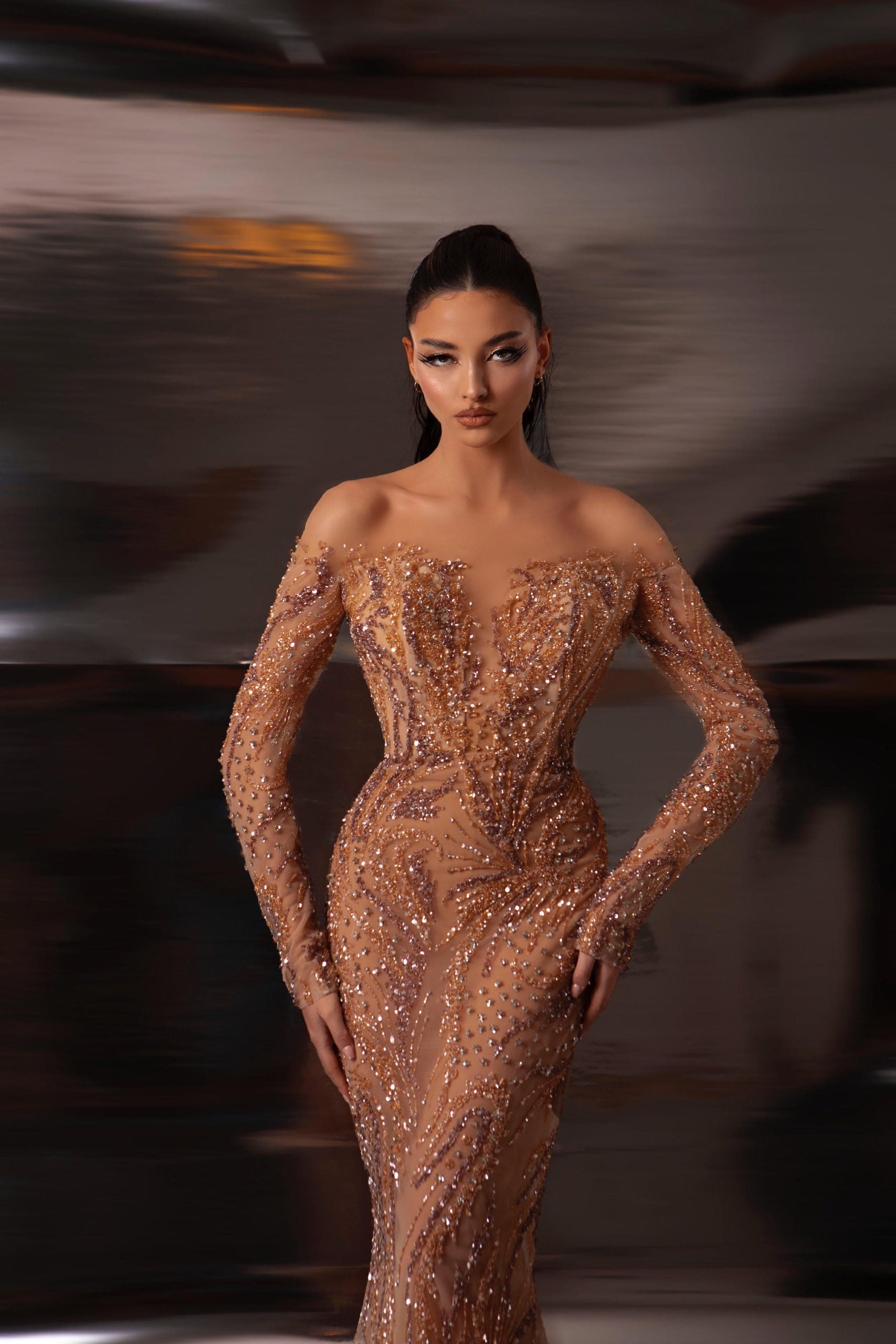 Beige Dress