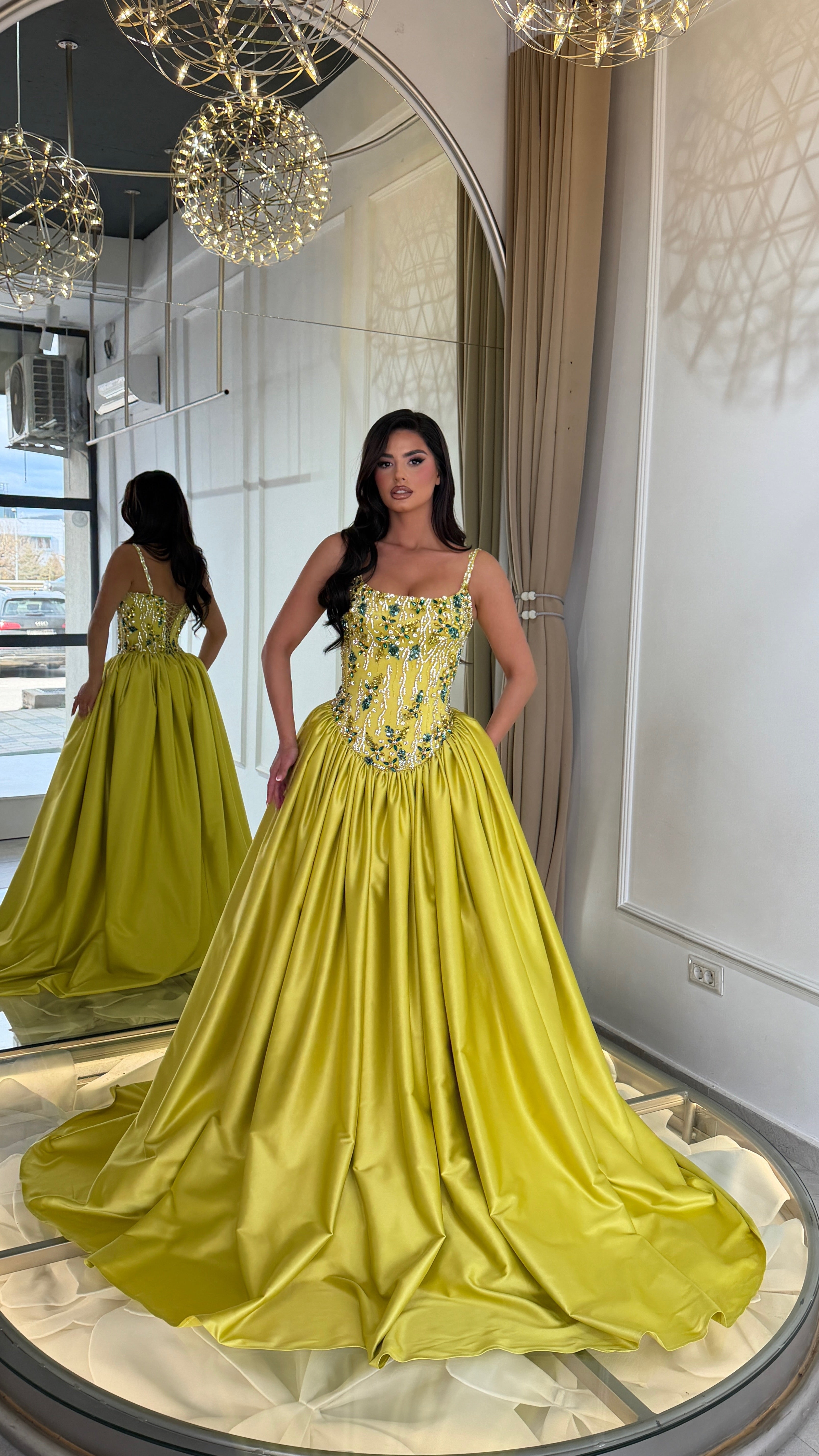 Golden Lime Majesty Gown