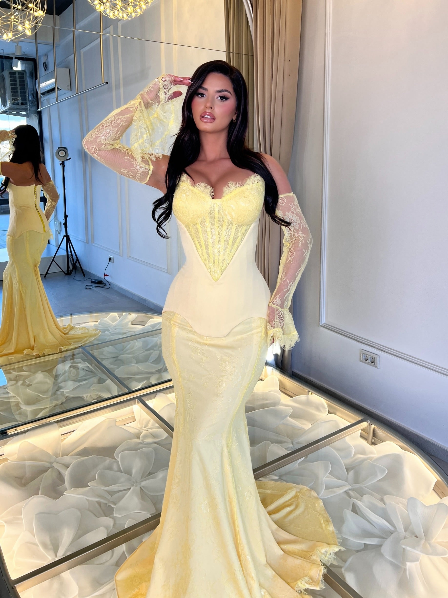 Yellow Lace Dress