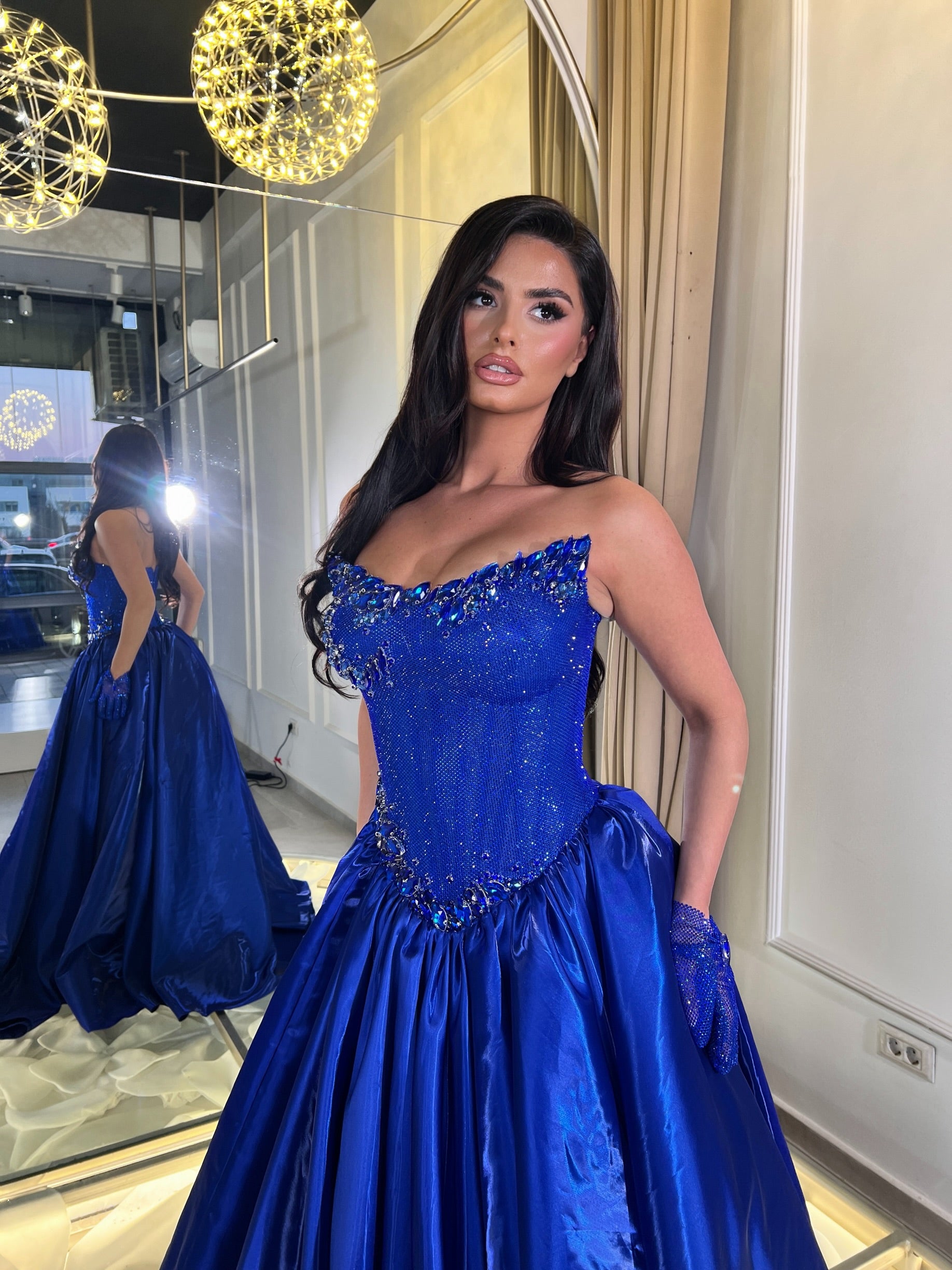 Aurelia Royal Blue Gown