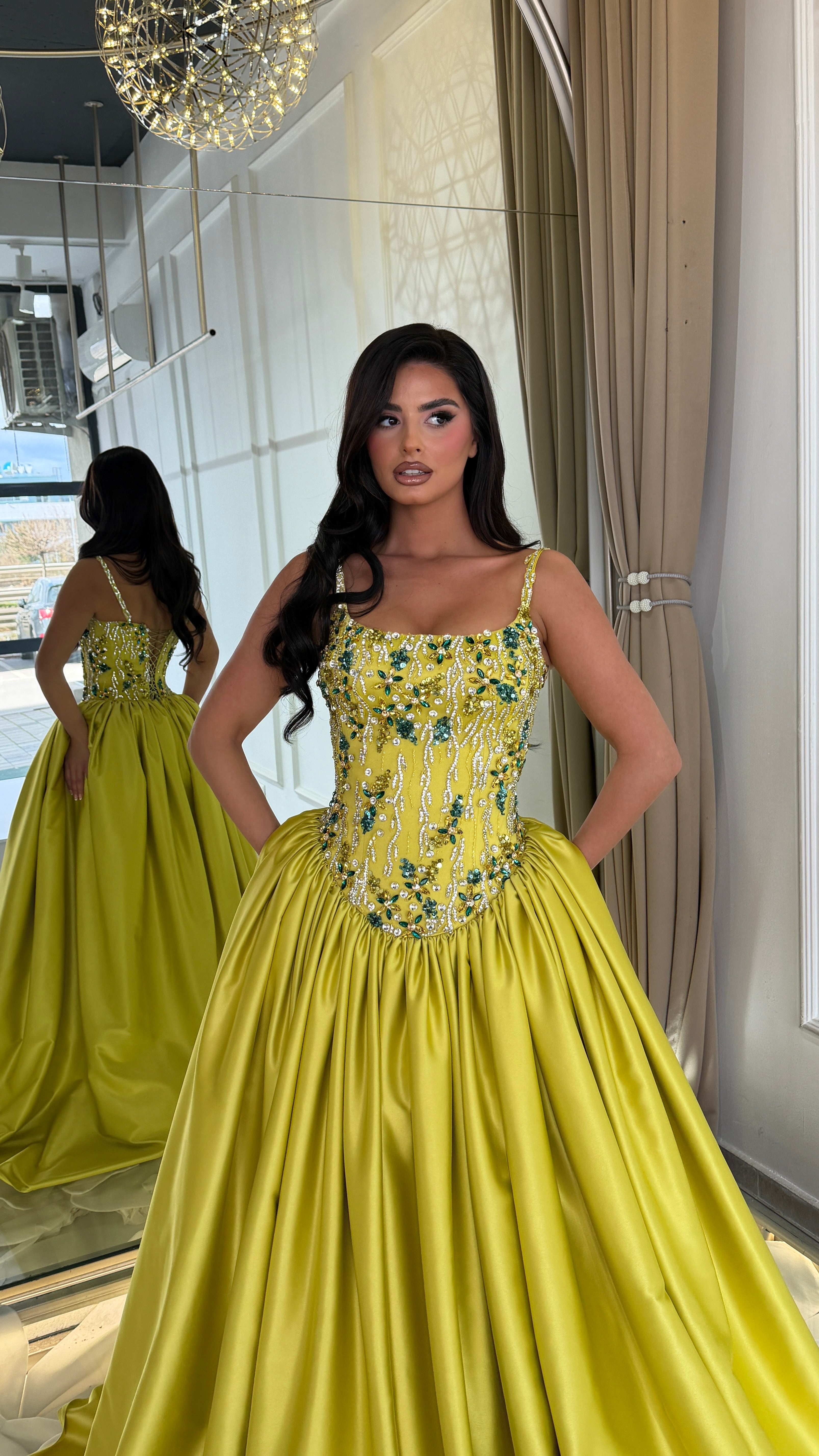 Golden Lime Majesty Gown