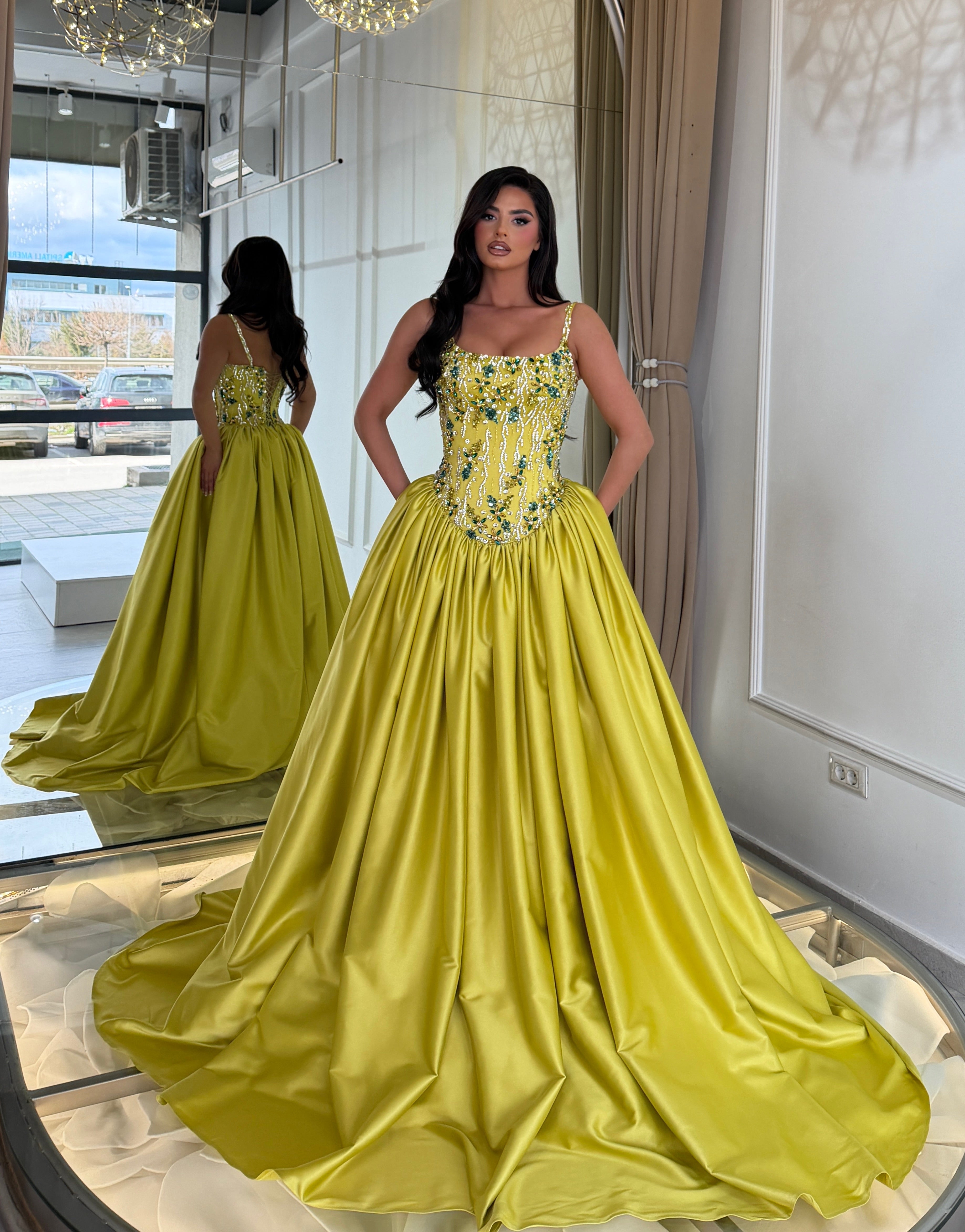 Golden Lime Majesty Gown