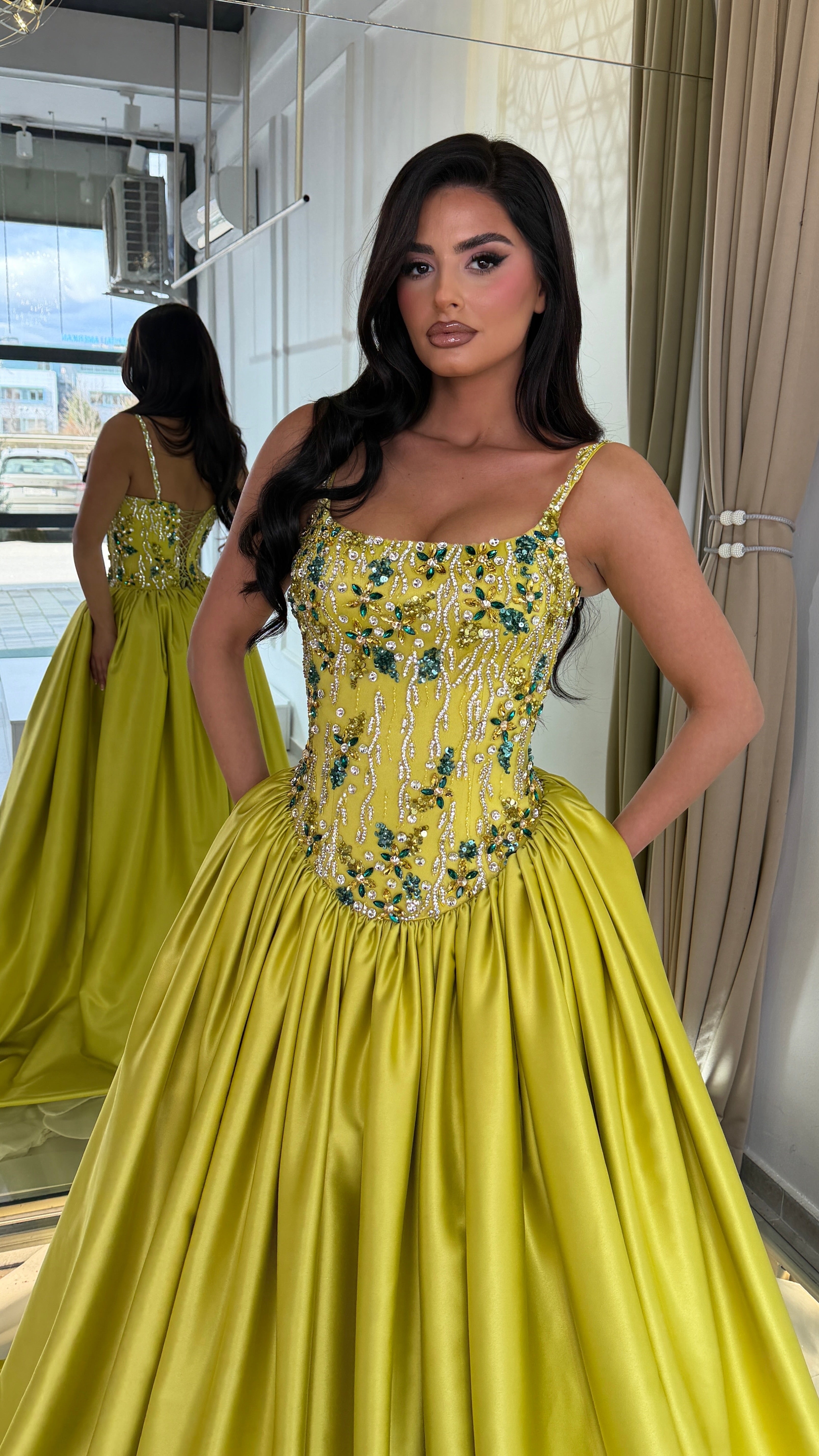 Golden Lime Majesty Gown
