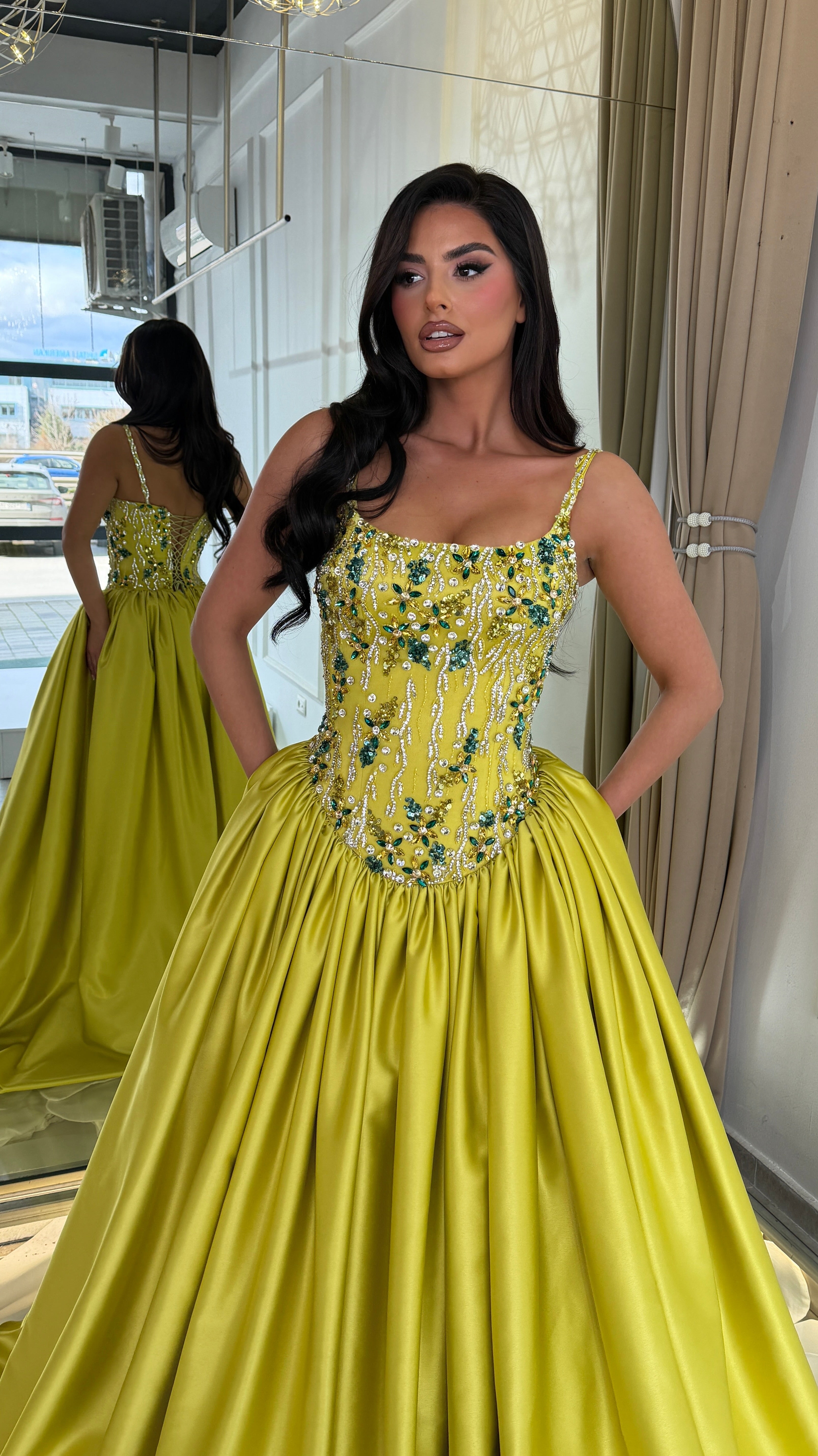 Golden Lime Majesty Gown