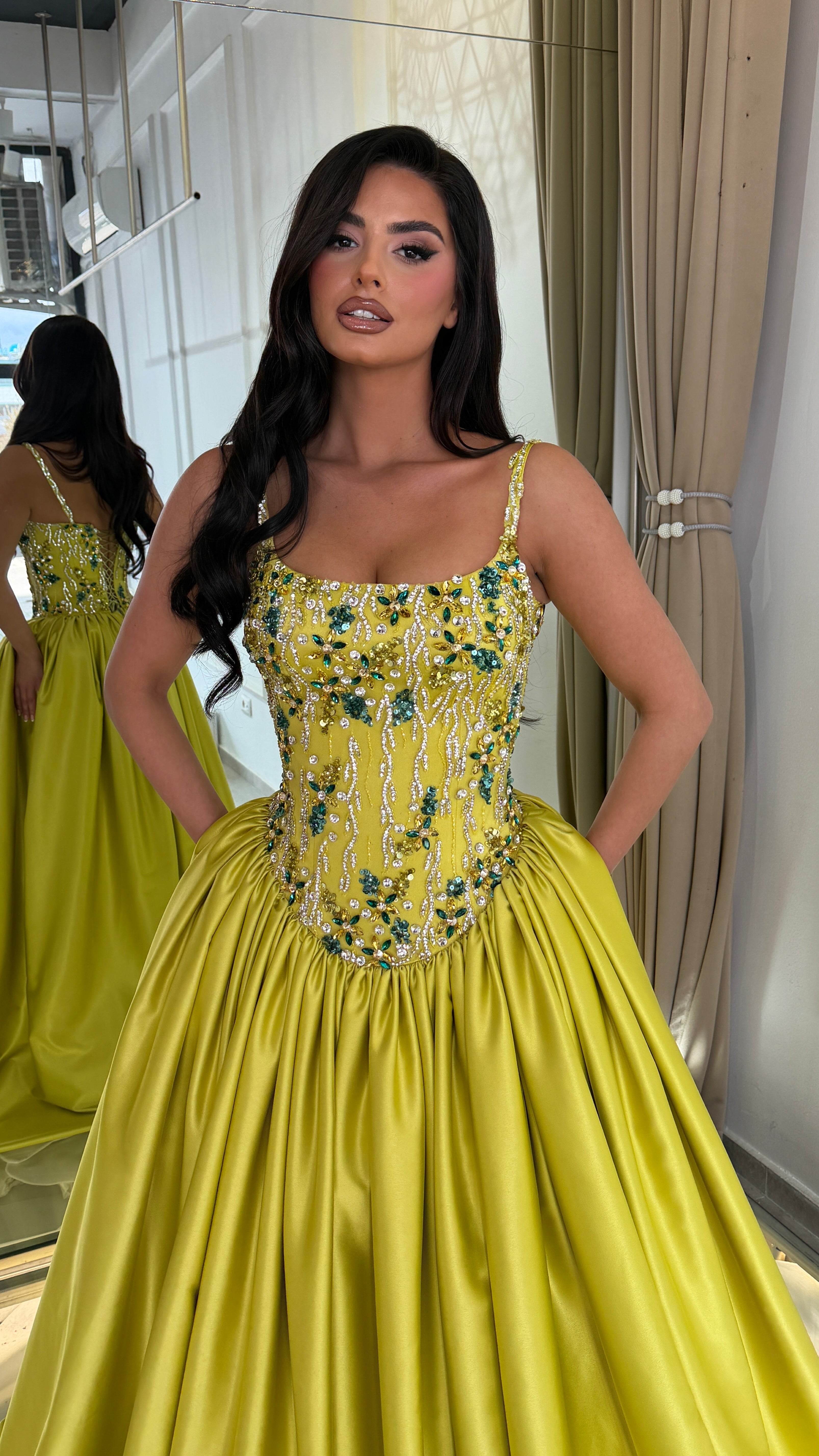 Golden Lime Majesty Gown