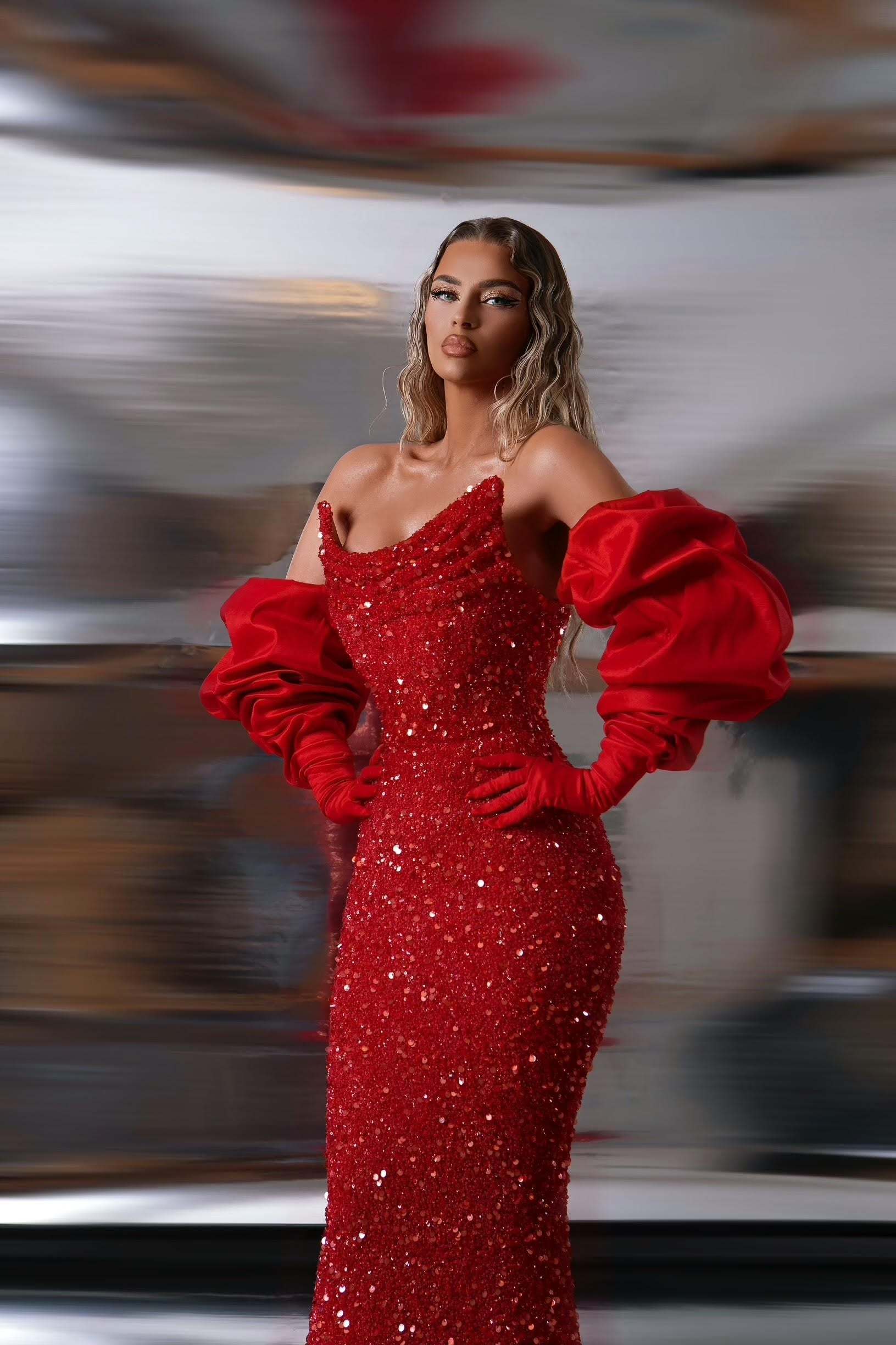 Red Corset Dress